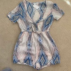 Juniper Blu Tie Romper